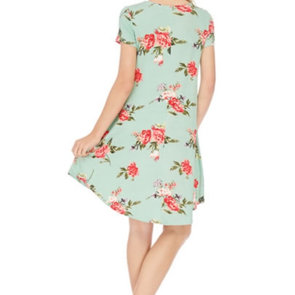 Short sleeve floral midi dress - Picture 4 of 8